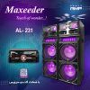 اسپیکر مکسیدر دی جی مدل Maxeeder MX-DJ2123 AL233AP